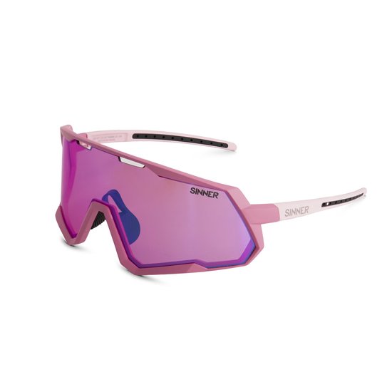 Sinner Pace zonnebril - Mat roze - Fiets lens van Sinner