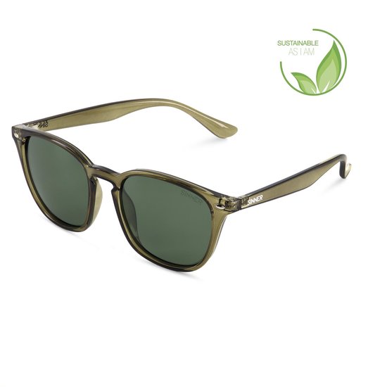 SINNER Sorai - Zonnebril - Polariserende SINTEC®-lenzen - Olijfgroen - Unisex - One size - BIO based frame van Merkloos