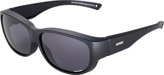 Sinner Sunrise S Fit Over SINTEC® Polarized - Zonnebril - Unisex - Zwart van Sinner