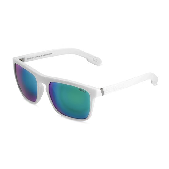 Sinner Thunder x Fish Fred (box) zonnebril - Mat wit - Blauwe lens van Sinner