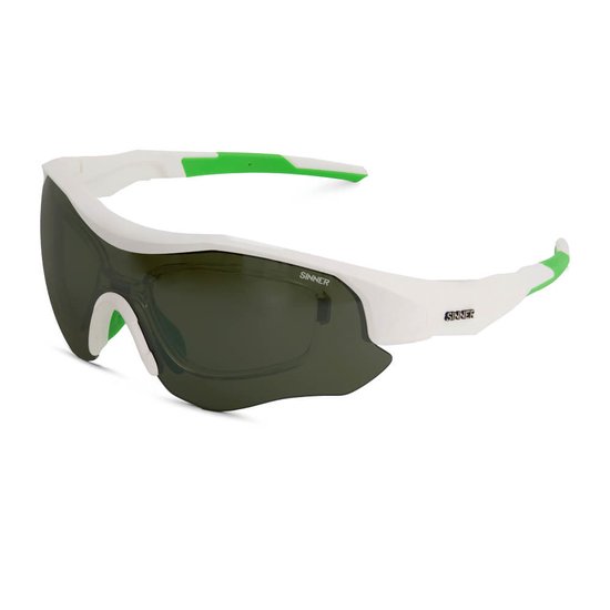 Sinner Triple zonnebril - Wit groen - Golf lens van Sinner