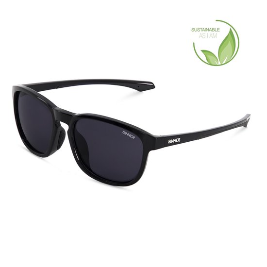 SINNER Yacan - Zonnebril - SINTEC® lenzen - Zwart - Unisex - One size - BIO based frame van Merkloos