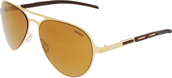 Sinner Zonnebril Unisex Gabriel - Goud - One Size van Sinner