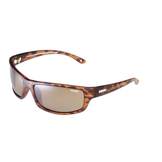 Sinner Zonnebril Unisex Monarch - Bruin/Tortoise - One Size van Merkloos