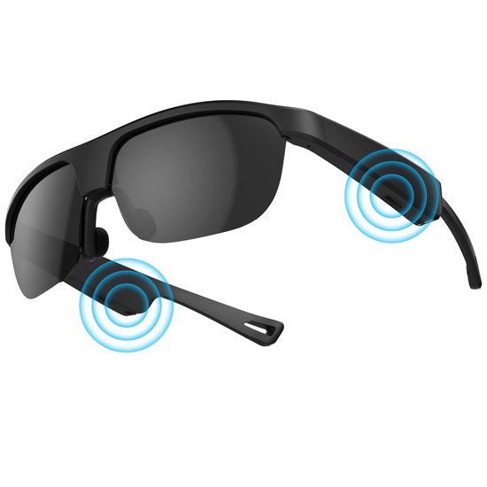 Slimme blauwtooth Zonnebril - Smart Glasses - Audio Bril Met Microfoon En Spraakassistent - Draadloze Zonnebril Voor Bellen En Muziek van Merkloos