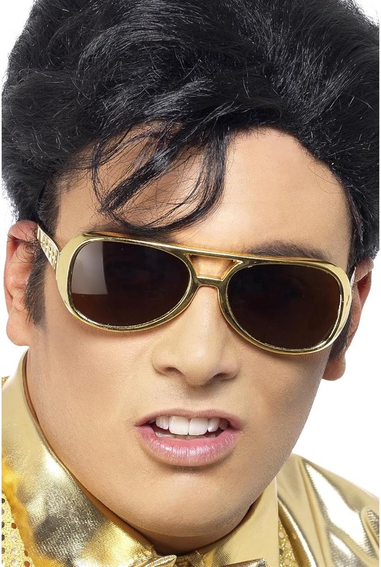 Smiffys Officieel gelicentieerde Elvis Shades Shades, actiekleding en accessoires (1 stuk)