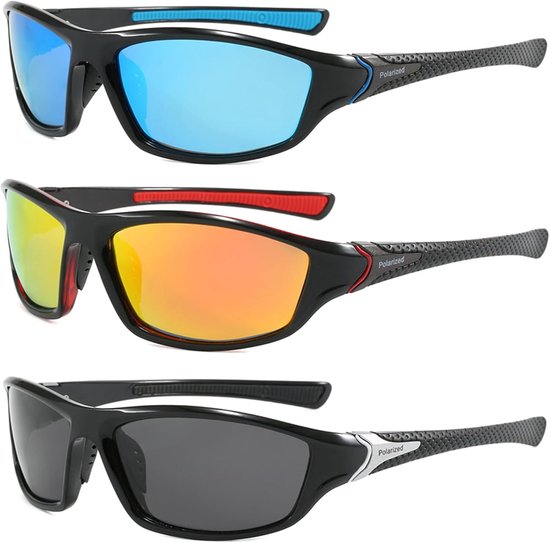 Snelle bril heren fietsbril heren UV400 bril rave sportbril racefiets zonnebril gepolariseerde zonnebril heren skibril beschermende fietsbril voor racefiets, hardlopen en wandelen