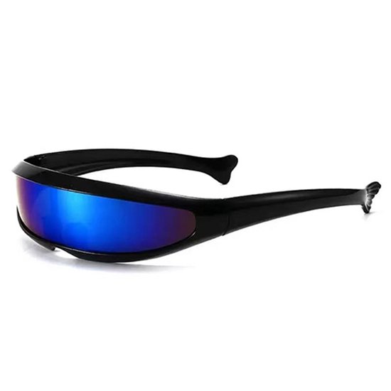 Snelle planga - Festival bril - Rave bril - Glasses - Zwart - Blauw/paars glas van Snelle