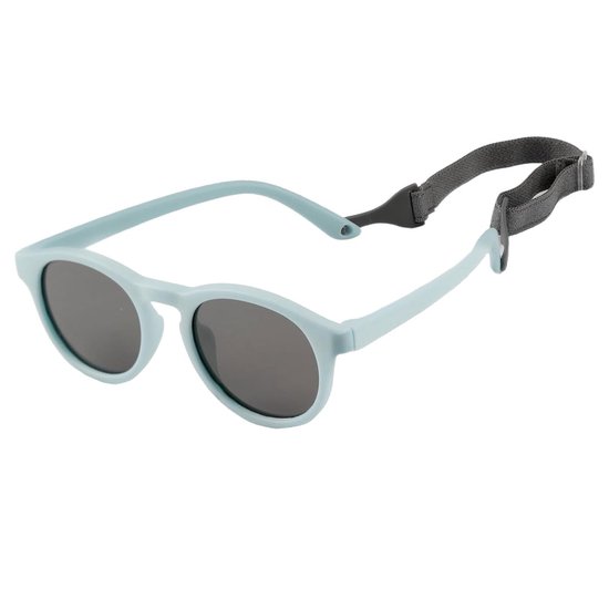 Solidchoice- Babyzonnebril Gepolariseerd - UV400 Bescherming - Verstelbaar Siliconen Frame - Voor 0-2 Jaar - Blauw - 1 Stuk - Kinderen Zonnebril