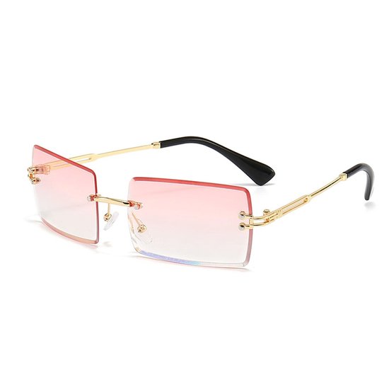 Solidchoice - Retro Zonnebril met Rectangulaire Lenzen voor Dames en Heren