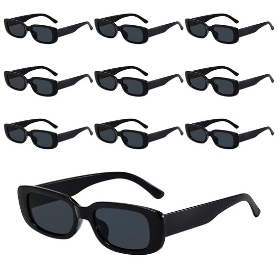 Solidchoice - Set van 10 Vintage Zonnebrillen voor Vrouwen met UV-bescherming