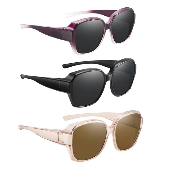 Solidchoice - Set van 3 Gepolariseerde Zonnebrillen voor Dames