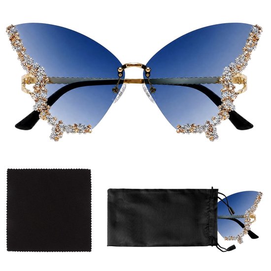Solidchoice - Vintage Butterfly Zonnebril met UV400 Bescherming