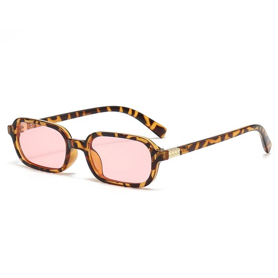 Solidchoice- Zonnebril UV400 Bescherming - Retro Rechthoekig - Jaren 90 Stijl - Trendy Mode - Smal Frame - Hoogwaardige Materialen - Fashion Sunglasses