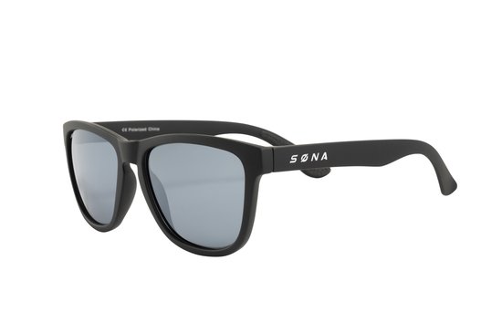 Søna | The Baseline | Back to Black - Zonnebril - Hardlopen - Sporten - Zwart van Søna