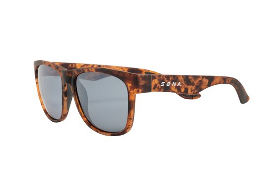 Søna | The One Up | Turtley Awesome - Zonnebril - Hardlopen - Sporten - Bruin en Zwart van Søna