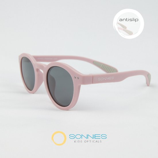 Sonnies - Kinderzonnebril Lucca Rosa - Leeftijd 5-7 jaar - gepolariseerde glazen voorzien van UV400 bescherming - lichtgewicht frame - buigzaam en flexibel - jongens en meisjes - kinder zonnebril - kleur roze van Sonnies