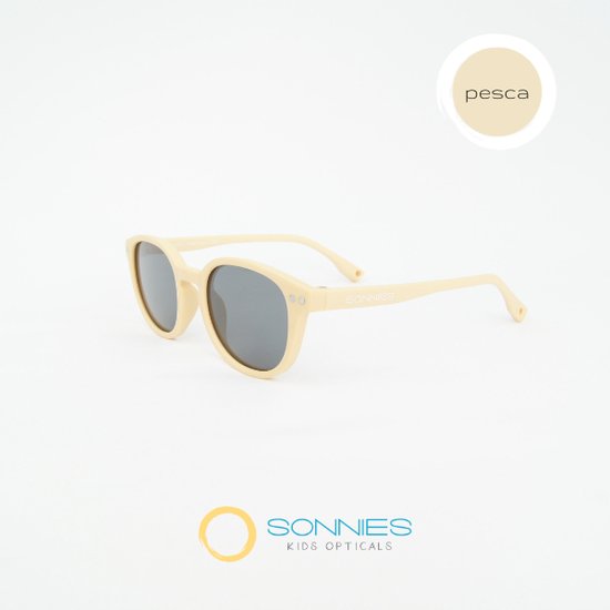 Sonnies - Kinderzonnebril Palermo Pesca - Leeftijd 7-12 jaar - gepolariseerde glazen voorzien van UV400 bescherming - lichtgewicht frame - buigzaam en flexibel - jongens en meisjes - kinder zonnebril - kleur perzik van Sonnies