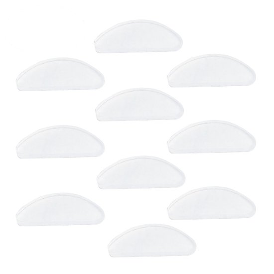 SOUQONE- Neuspad Set van 10 - Siliconen Antislip Pads - Zelfklevend - Geschikt voor Brillen/Zonnebrillen - Afmetingen 2 x 0,9 x 0,2 cm - Verbeterde Pasvorm - Brillenpads
