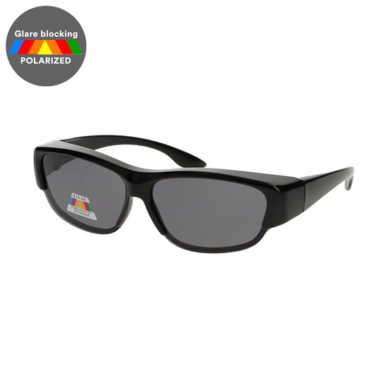 Spectrum Polarized Overzet Zonnebril Zwart van Aero<!-- AERO -->