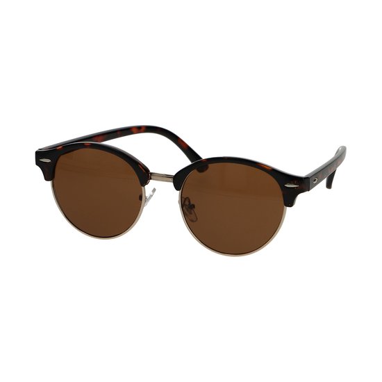 Spectrum Zonnebril Club Rond Havana Goud Bruin Unisex van Spectrum