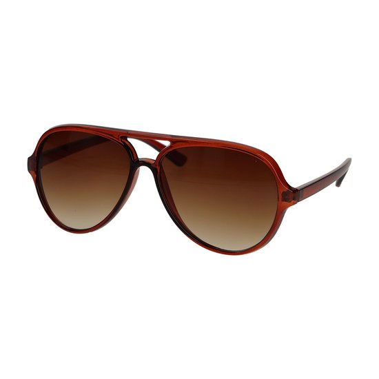 Spectrum Zonnebril Vintage Piloot Gradient Bruin Dames van Merkloos