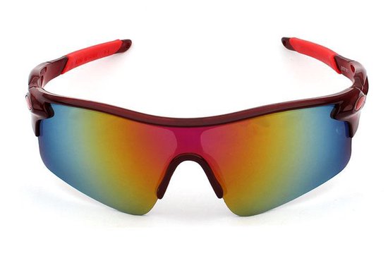 Sport Zonnebril Rood van Merkloos