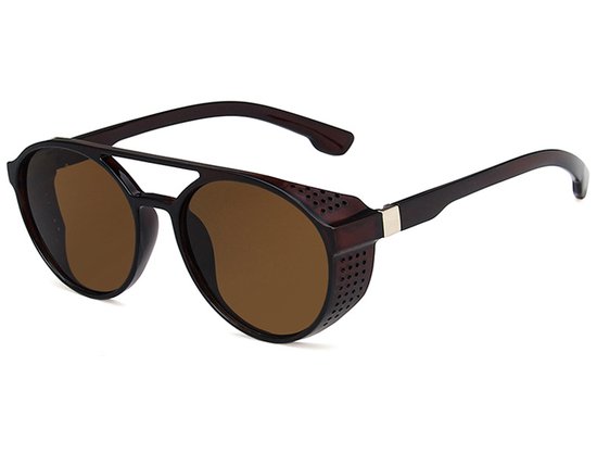 Steampunk Heren Zonnebril - Bruin van Banned Retro