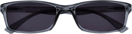 Stijlvolle leeszonnebril grijs voor heren en dames +1.50 UV400