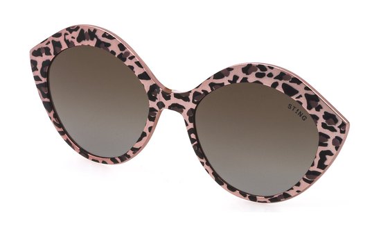 Sting AGSJ684 ADAP TOP LEOPARDO NERO/ROSA+ROSA ANTICO 48/16/0 Junior Clip-On only van Merkloos