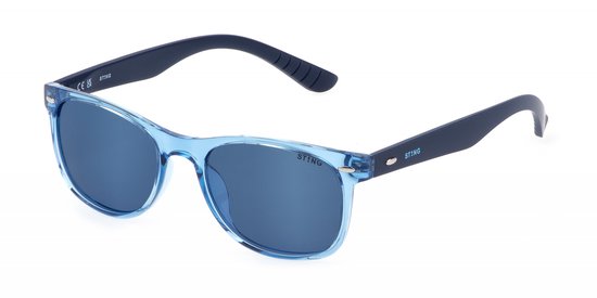 Sting SSJ719 Azzurro trasparente lucido 46/16/135 JUNIOR Zonnebrillen