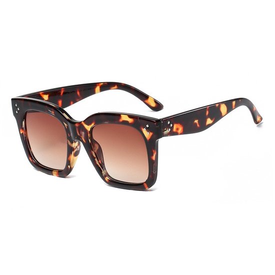 Sun Square Zonnebril | Flame Brown | Fashion Favorite van Fashion Favorite