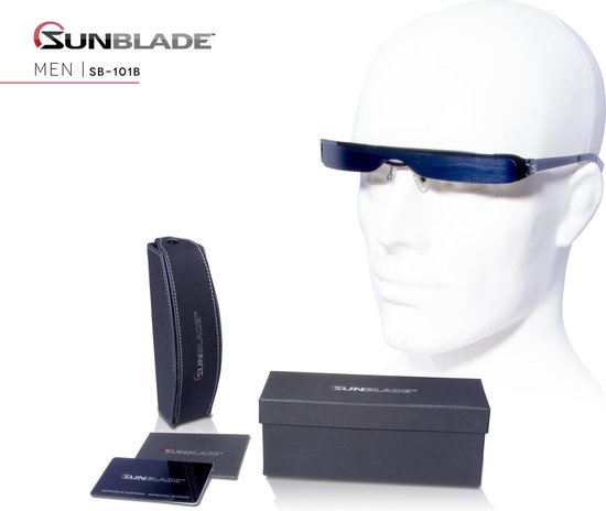 Sunblade SB-101B Fashion - Design zonnebril - Uniek ontwerp zonder glazen! van Sunblade