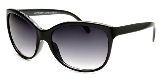 Sunoptic S38 - Zonnebril- Dames - Zwart - Lensbreedte 60 mm van Merkloos