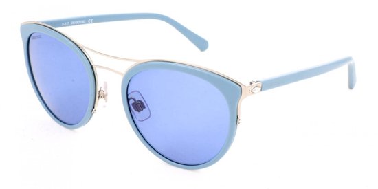 Swarovski SK0177 Shiny light blue 54/21/135 WOMAN Zonnebrillen
