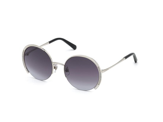 Swarovski Zonnebril Dames (SK0280H-16B-56) - Shiny Palladium - Gradient Smoke van Swarovski