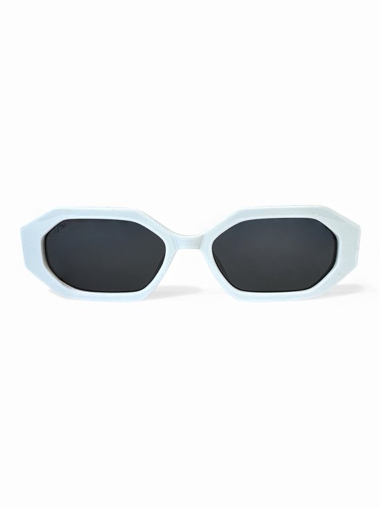 The Brand Remarkable - Sona Zonnebril Unisex – Zwart/Wit – Vierkant – UV400 – Polycarbonaat – Cat. 3 van The Brand Remarkable