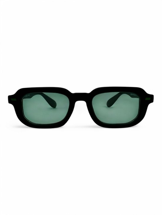 The Brand Remarkable - Yard Zonnebril Unisex - Groen/Zwart - Vierkant - UV400 - Polycarbonaat - Cat. 2 van The Brand Remarkable