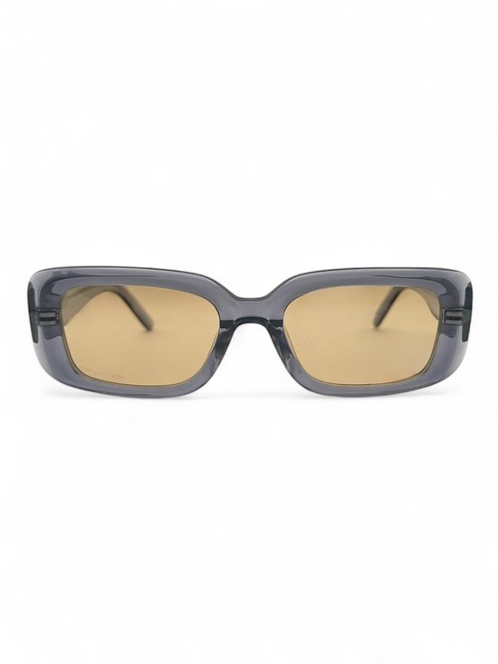 The Brand Remarkable - Zonnebril Unisex - Zonnebril Dames - Zonnebril Heren - Cat-Eye / Rechthoekige Zonnebril - Bruin / Grijs - UV400 - Luxe, & Trendy Zonnebril - Designer Zonnebril - Mode Zonnebril 2025 - Inclusief Beschermhoes - Polariserend Look van The Brand Remarkable