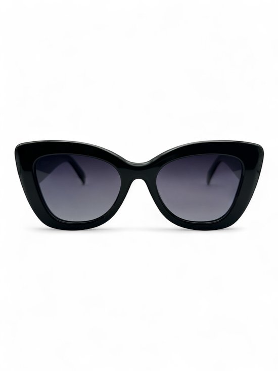 The Brand Remarkable - Zonnebril Unisex - Zonnebril Dames - Zonnebril Heren - Cat-Eye Zonnebril - Zwart - UV400 - Luxe, Duurzame & Trendy Zonnebril - Designer Zonnebril - Mode Zonnebril 2025 - Inclusief Beschermhoes - Polariserend Look van Merkloos