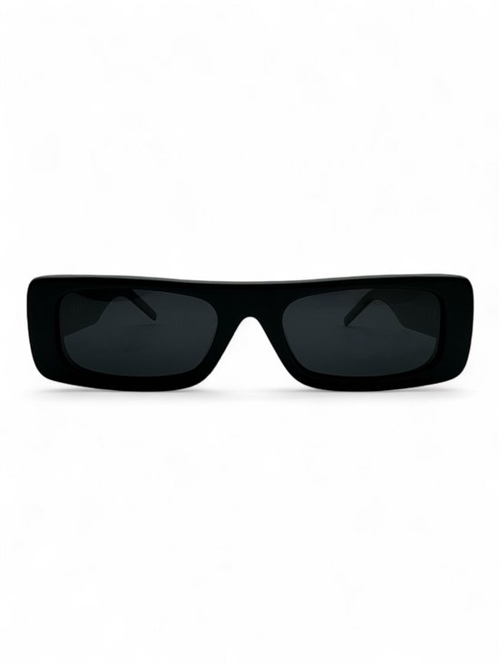 The Brand Remarkable - Zonnebril Unisex - Zonnebril Dames - Zonnebril Heren - Rechthoekige Zonnebril - Zwart - UV400 - Luxe & Trendy Zonnebril - Designer Zonnebril - Mode Zonnebril 2025 - Inclusief Beschermhoes - Polariserend Look van Merkloos