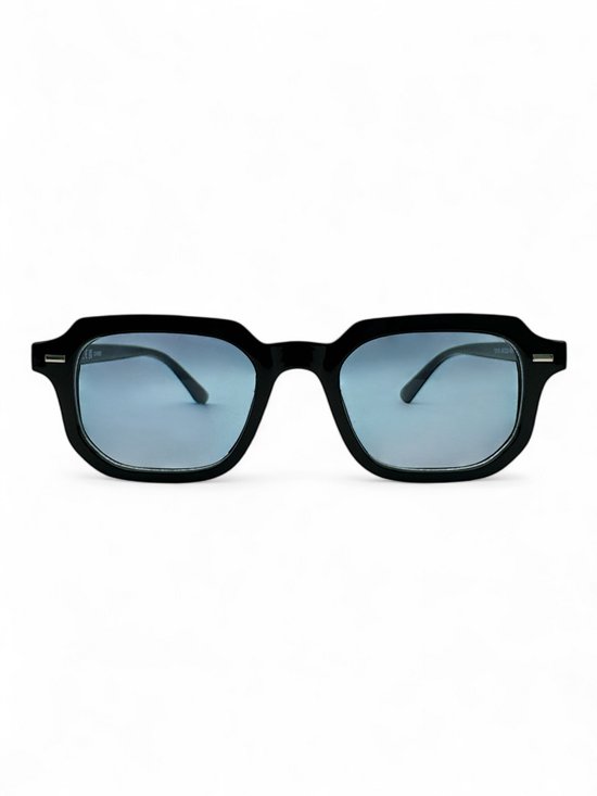 The Brand Remarkable - Zonnebril Unisex - Zonnebril Dames - Zonnebril Heren - Ronde Zonnebril - Blauw / Zwart - UV400 - Trendy & Comfortabele Zonnebril - Designer Zonnebril - Mode Zonnebril 2025 - Inclusief Beschermhoes - Gradient Look van The Brand Remarkable