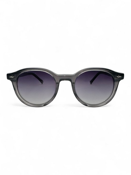 The Brand Remarkable - Zonnebril Unisex - Zonnebril Dames - Zonnebril Heren - Ronde Zonnebril - Grijs / Zwart - UV400 - Luxe, Duurzame & Trendy Zonnebril - Designer Zonnebril - Mode Zonnebril 2025 - Inclusief Beschermhoes - Polariserend Look van The Brand Remarkable