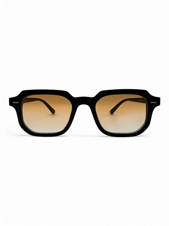 The Brand Remarkable - Zonnebril Unisex - Zonnebril Dames - Zonnebril Heren - Ronde Zonnebril - Oranje / Zwart - UV400 - Trendy & Comfortabele Zonnebril - Designer Zonnebril - Mode Zonnebril 2025 - Inclusief Beschermhoes - Gradient Look van The Brand Remarkable