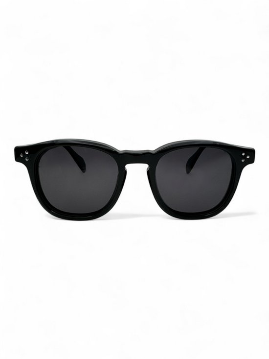 The Brand Remarkable - Zonnebril Unisex - Zonnebril Dames - Zonnebril Heren - Ronde Zonnebril - Zwart - UV400 - Luxe, Duurzame & Trendy Zonnebril - Designer Zonnebril - Mode Zonnebril 2025 - Inclusief Beschermhoes - Polariserend Look van The Brand Remarkable