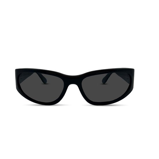 Tijdelijk: 1+1 Gratis Actie | PB Sunglasses - Athletic Black. - Zonnebril heren en dames - Gepolariseerd - Zwart design - Stevig 100% acetaat frame van T