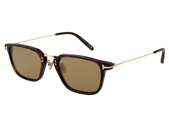 Tom Ford FT1042-D/S 52E Zonnebril - Heren - Bruin van Merkloos