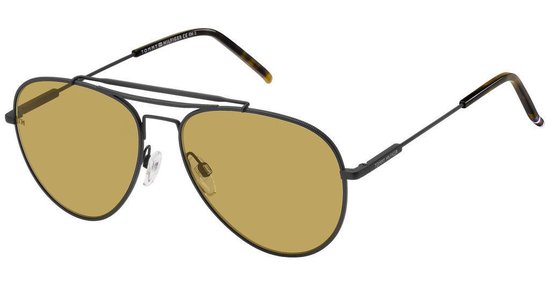 Tommy Hilfiger Zonnebril 1709/s Heren Rvs Piloot Cat. 3 Zwart van Tommy Hilfiger