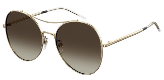 Tommy Hilfiger Zonnebril Th1668/s 01q/ha Dames Goud Met Bruine Lens van Tommy Hilfiger