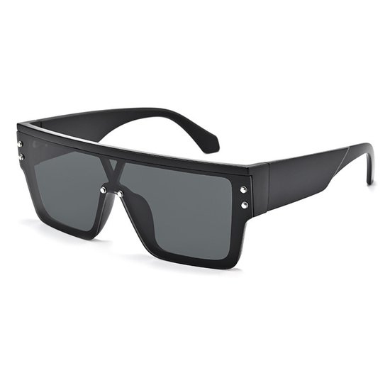 Trendy Vierkante Zonnebrillen met Plat Bovenwerk – Retro Dik Montuur – Modieuze Chunky Shades – UV400 Bescherming – Voor Mannen en Vrouwen